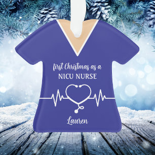 Personalised NICU Nurse Christmas Ornament