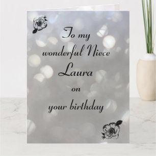 Personalised Niece Birthday Card