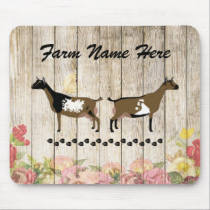 Personalised Nigerian Dwarf Dairy Goat Farm Mouse Pad