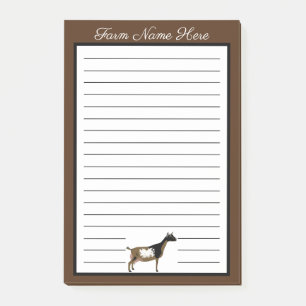 Personalised Nigerian Dwarf Dairy Goat Post-it Notes