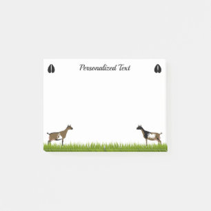 Personalised Nigerian Dwarf Dairy Goat Post-it Notes