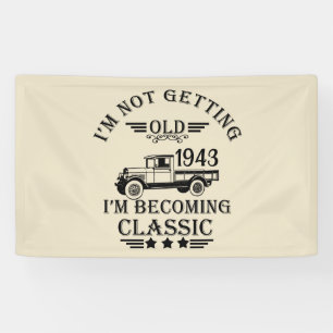 Personalised ninety vintage 90th birthday party banner