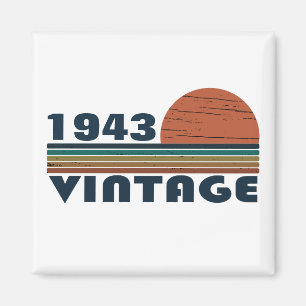 Personalised ninety vintage 90th birthday party magnet