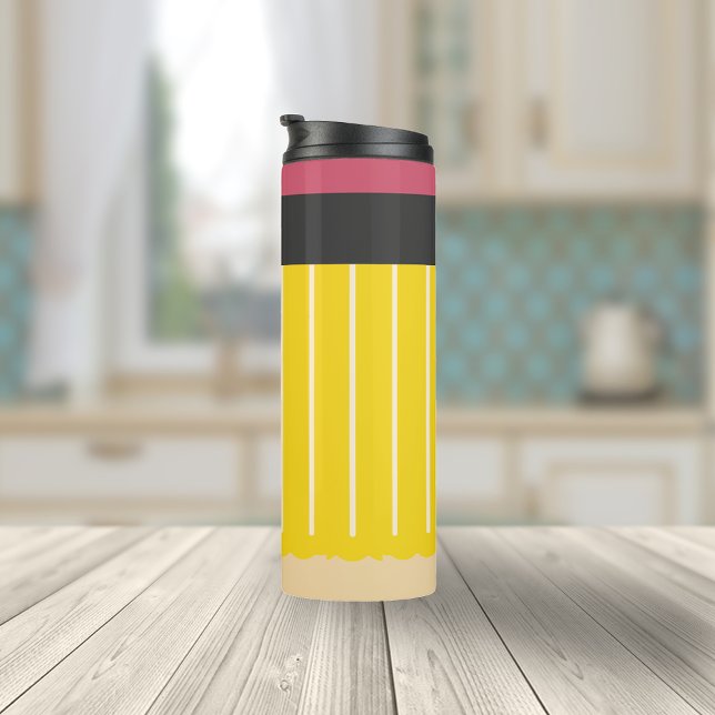 Personalised No 2 Pencil Teacher's Fun Thermal Tumbler (Creator Uploaded)