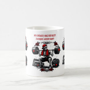 Personalised No Excuses Only Results Coffee Mug
