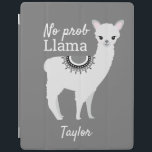 Personalised "NO Prob Llama" iPad Case - Grey<br><div class="desc">Elevate your iPad protection game with our Personalised "NO Prob Llama" iPad Case in sophisticated grey. This iPad case offers the perfect blend of style, humour, and personalisation. Crafted with precision to snugly fit your iPad, this case ensures easy access to all ports and buttons, while providing robust protection against...</div>