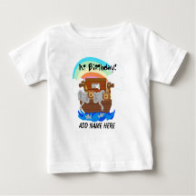 Personalised Noah's Ark 1st Birthday Tshirt