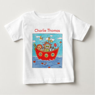 Personalised Noah's Ark  Baby T-Shirt