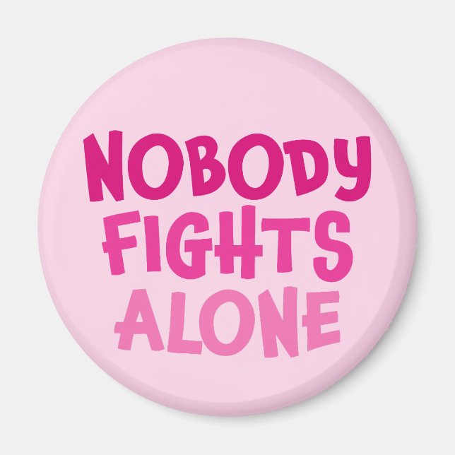 Personalised Nobody Fights Alone Magnet (Front)