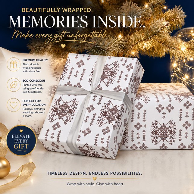 Personalised Nordic Christmas Wrapping Paper (Creator Uploaded)