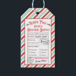 Personalised North Pole Special Delivery Santa Gift Tags<br><div class="desc">Personalised North Pole Special Delivery Santa Gift Tags</div>