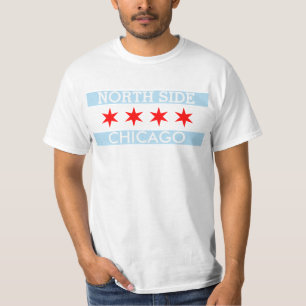 Personalised North Side Chicago Flag T-Shirt