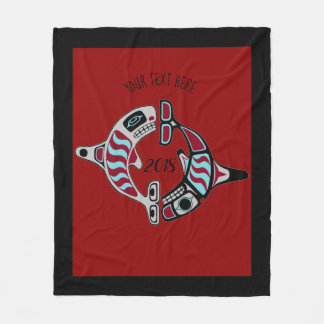 Personalised Northwest Coast Orca Blanket