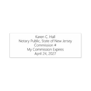 Personalised Notary Public Commission Expiration S Self-inking Stamp