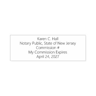 Personalised Notary Public Commission Expiration S Self-inking Stamp