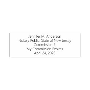 Personalised Notary Public Commission Expiration S Self-inking Stamp