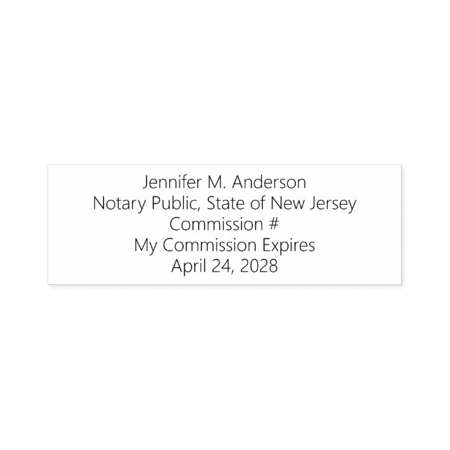 Personalised Notary Public Commission Expiration S Self-inking Stamp (Design)