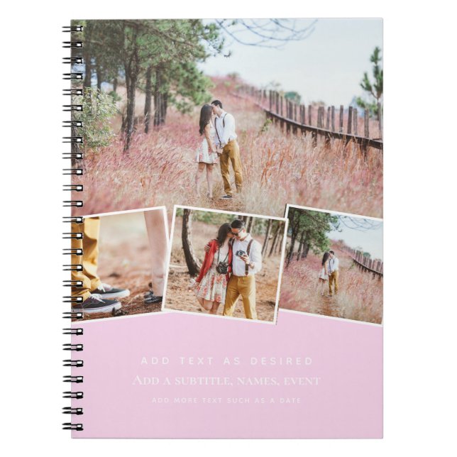 Personalised Note - Add Photos and Text Gift Idea Notebook (Front)
