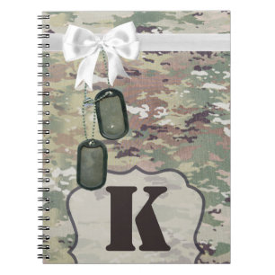 Personalised Note Book Army OCP Camo Uniform Camof