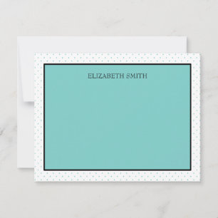 Personalised Note Cards   Tiffany Dots