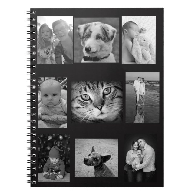 Personalised Notebook, Add Your Photos Spiral Notebook (Front)
