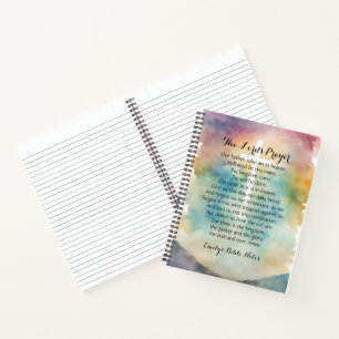 Personalised Notebook containing the Lord's Prayer
