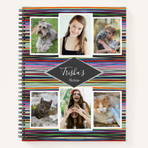 Personalised Notebook Multi-Colour Gradient  HAMbW