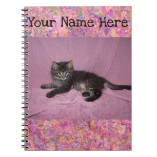 Personalised Notebook - Pink Kitty
