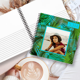 Personalised Notebook Sketch Pad Palm Fronds