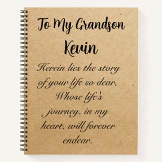 Personalised Notebook Spiral Custom Journal