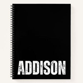 Personalised Notebook with Addison