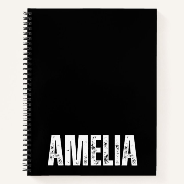 Personalised Notebook with Amelia (Front)