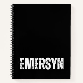 Personalised Notebook with Emersyn