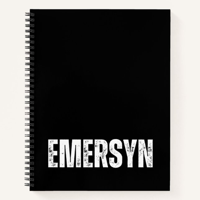 Personalised Notebook with Emersyn (Front)