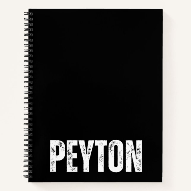 Personalised Notebook with Peyton (Front)