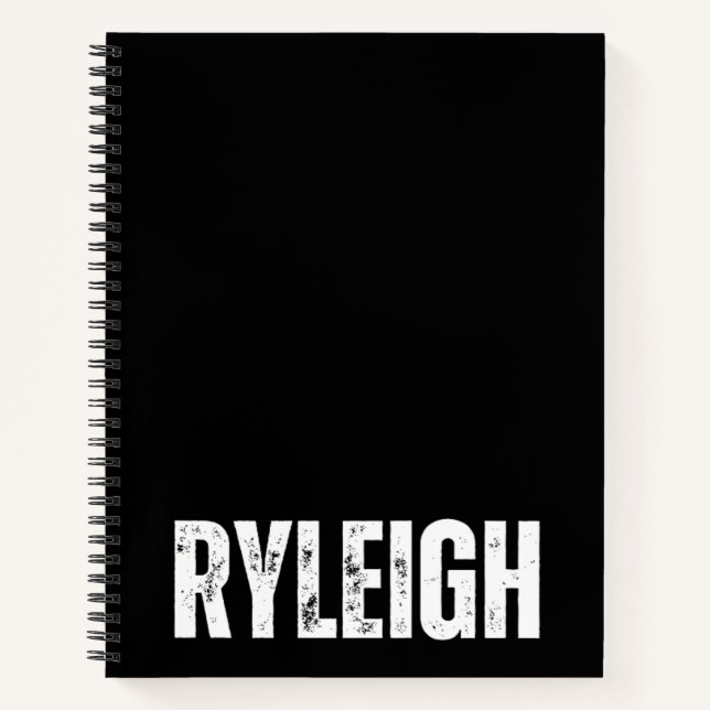Personalised Notebook with Ryleigh (Front)