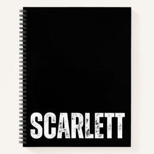 Personalised Notebook with Scarlett