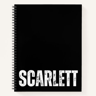 Personalised Notebook with Scarlett