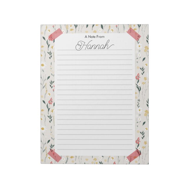 Personalised Notepad  (Rotated)