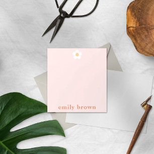 Personalised Notepad Retro Daisy Custom Notepad