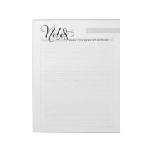 Personalised, Notes from the desk of - notepad