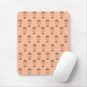 Personalised November Chrysanthemum Birth Flower  Mouse Pad