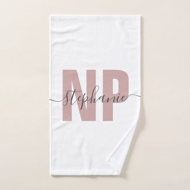 Personalised NP Nurse Practitioner Graduation Chic Hand Towel (Hand Towel)