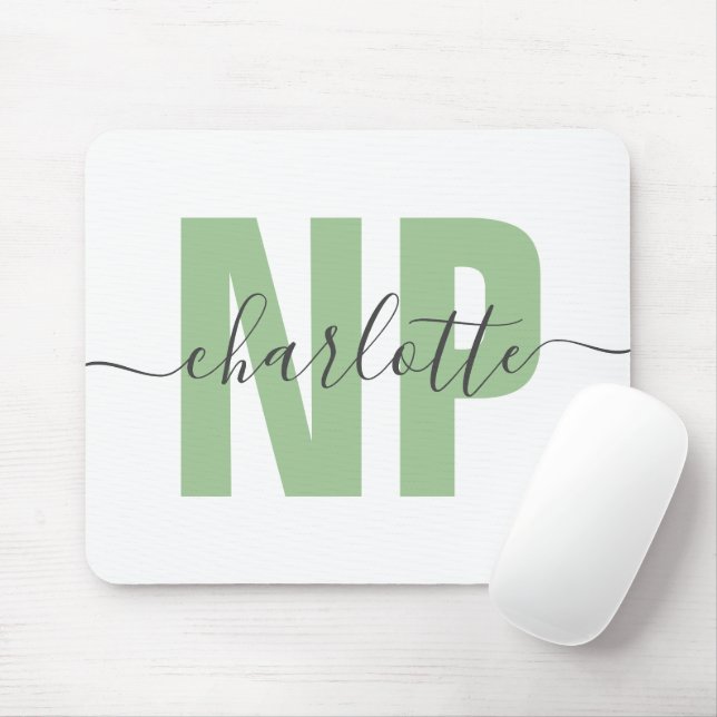 Personalised NP Nurse Practitioner Graduation Chic Mouse Pad (With Mouse)
