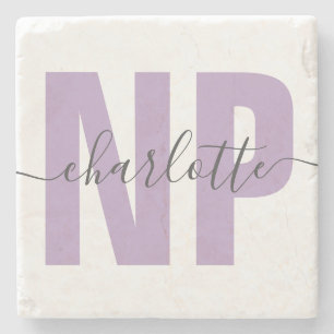 Personalised NP Nurse Practitioner Graduation Chic Stone Coaster