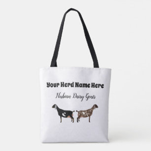 Personalised Nubian Dairy Goat Tote Bag