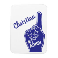 Personalised Number One Admin Foam Finger