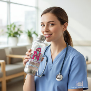 Personalised Nurse Alphabet N Gift Square Sticker