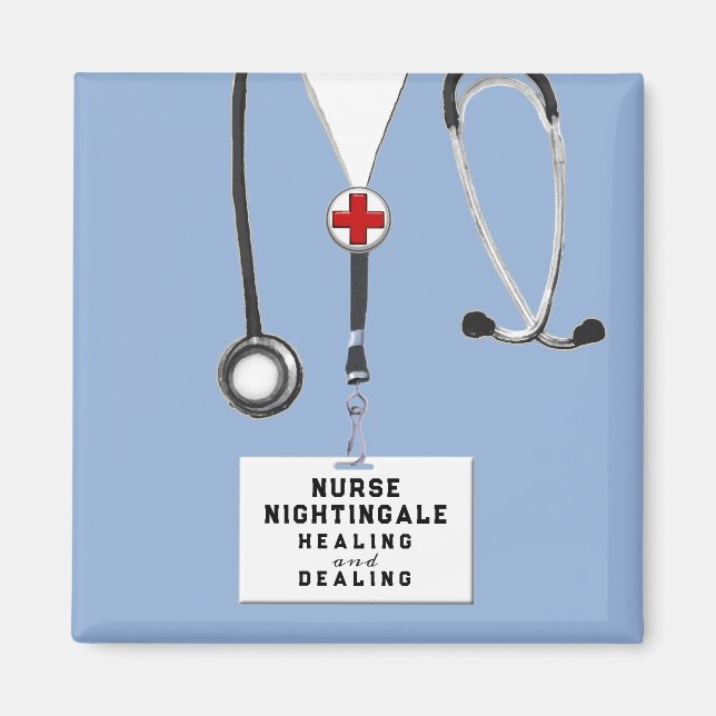 Personalised Nurse Appreciation Gift Magnet (Front)