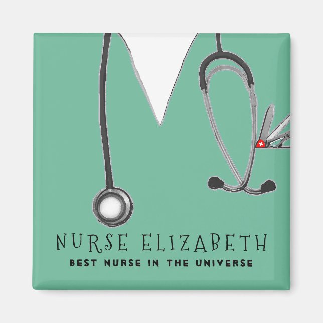 personalised nurse appreciation gifts magnet (Front)